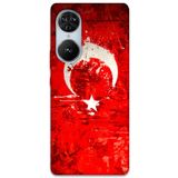 Gramaphone Reeder S19 Max Pro S Edge ile Uyumlu Türk Bayrağı Desenli Telefon Kılıfı + Ekran Koruyucu - 5847