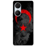 Gramaphone Reeder S19 Max Pro S Edge ile Uyumlu Türk Bayrağı Desenli Telefon Kılıfı + Ekran Koruyucu - 5852