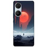 Gramaphone Reeder S19 Max Pro S Edge ile Uyumlu Uzay Desenli Telefon Kılıfı + Ekran Koruyucu - 5861