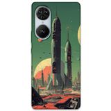 Gramaphone Reeder S19 Max Pro S Edge ile Uyumlu Uzay Desenli Telefon Kılıfı + Ekran Koruyucu - 5870