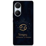 Gramaphone Reeder S19 Max Pro S Edge ile Uyumlu Yengeç Burcu Desenli Telefon Kılıfı + Ekran Koruyucu - 5771