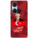 Gramaphone Reeder S19 Max Pro S Edge Uyumlu Atatürk Desenli Telefon Kılıfı + Ekran Koruyucu - 5851