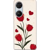 Gramaphone Reeder S19 Max Pro S Edge Uyumlu Çiçek Desenli Telefon Kılıfı + Ekran Koruyucu - 5789