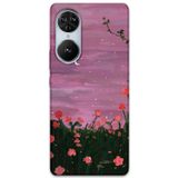 Gramaphone Reeder S19 Max Pro S Edge Uyumlu Çiçek Desenli Telefon Kılıfı + Ekran Koruyucu - 5793
