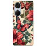 Gramaphone Reeder S19 Max Pro S Edge Uyumlu Kelebek Desenli Telefon Kılıfı + Ekran Koruyucu - 5795