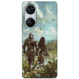 Gramaphone Reeder S19 Max Pro S Edge Uyumlu Retro Desenli Telefon Kılıfı + Ekran Koruyucu - 5843