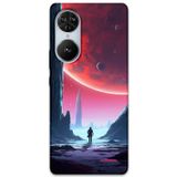 Gramaphone Reeder S19 Max Pro S Edge Uyumlu Uzay Desenli Telefon Kılıfı + Ekran Koruyucu - 5860