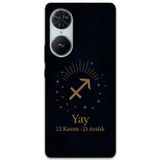 Gramaphone Reeder S19 Max Pro S Edge Uyumlu Yay Burcu Desenli Telefon Kılıfı + Ekran Koruyucu - 5776