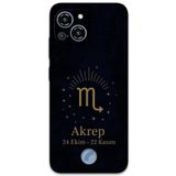 Gramaphone Reeder S23 Pro Max ile Uyumlu Akrep Burcu Desenli Telefon Kılıfı + Ekran Koruyucu - 5775