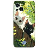 Gramaphone Reeder S23 Pro Max ile Uyumlu Kedi Desenli Telefon Kılıfı + Ekran Koruyucu - 5785