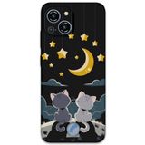 Gramaphone Reeder S23 Pro Max ile Uyumlu Kedi Desenli Telefon Kılıfı + Ekran Koruyucu - 5809