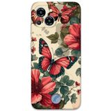 Gramaphone Reeder S23 Pro Max ile Uyumlu Kelebek Desenli Telefon Kılıfı + Ekran Koruyucu - 5795