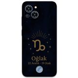 Gramaphone Reeder S23 Pro Max ile Uyumlu Oğlak Burcu Desenli Telefon Kılıfı + Ekran Koruyucu - 5777