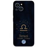 Gramaphone Reeder S23 Pro Max ile Uyumlu Terazi Burcu Desenli Telefon Kılıfı + Ekran Koruyucu - 5774