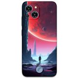 Gramaphone Reeder S23 Pro Max ile Uyumlu Uzay Desenli Telefon Kılıfı + Ekran Koruyucu - 5860
