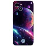 Gramaphone Reeder S23 Pro Max ile Uyumlu Uzay Desenli Telefon Kılıfı + Ekran Koruyucu - 5862