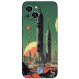 Gramaphone Reeder S23 Pro Max ile Uyumlu Uzay Desenli Telefon Kılıfı + Ekran Koruyucu - 5870