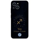 Gramaphone Reeder S23 Pro Max ile Uyumlu Yay Burcu Desenli Telefon Kılıfı + Ekran Koruyucu - 5776