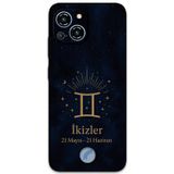 Gramaphone Reeder S23 Pro Max Uyumlu İkizler Burcu Desenli Telefon Kılıfı + Ekran Koruyucu - 5770