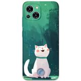 Gramaphone Reeder S23 Pro Max Uyumlu Kedi Desenli Telefon Kılıfı + Ekran Koruyucu - 5781