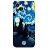 Gramaphone Reeder S23 Pro Max Uyumlu Kedi Desenli Telefon Kılıfı + Ekran Koruyucu - 5782
