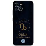 Gramaphone Reeder S23 Pro Max Uyumlu Oğlak Burcu Desenli Telefon Kılıfı + Ekran Koruyucu - 5777