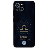 Gramaphone Reeder S23 Pro Max Uyumlu Terazi Burcu Desenli Telefon Kılıfı + Ekran Koruyucu - 5774
