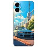 Gramaphone Tecno Camon 19 Neo ile Uyumlu Araba Desenli Telefon Kılıfı + Ekran Koruyucu - 5760