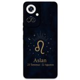 Gramaphone Tecno Camon 19 Pro ile Uyumlu Aslan Burcu Desenli Telefon Kılıfı + Ekran Koruyucu - 5772