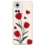 Gramaphone Tecno Camon 19 Pro ile Uyumlu Çiçek Desenli Telefon Kılıfı + Ekran Koruyucu - 5789