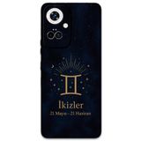 Gramaphone Tecno Camon 19 Pro ile Uyumlu İkizler Burcu Desenli Telefon Kılıfı + Ekran Koruyucu - 5770