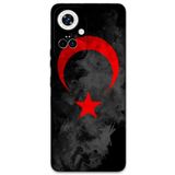 Gramaphone Tecno Camon 19 Pro ile Uyumlu Türk Bayrağı Desenli Telefon Kılıfı + Ekran Koruyucu - 5852