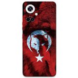 Gramaphone Tecno Camon 19 Pro ile Uyumlu Türk Bayrağı Desenli Telefon Kılıfı + Ekran Koruyucu - 5856