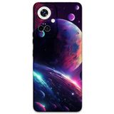 Gramaphone Tecno Camon 19 Pro ile Uyumlu Uzay Desenli Telefon Kılıfı + Ekran Koruyucu - 5862