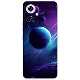 Gramaphone Tecno Camon 19 Pro ile Uyumlu Uzay Desenli Telefon Kılıfı + Ekran Koruyucu - 5866