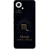 Gramaphone Tecno Camon 19 Pro Uyumlu Akrep Burcu Desenli Telefon Kılıfı + Ekran Koruyucu - 5775