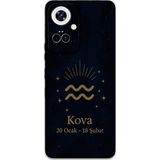 Gramaphone Tecno Camon 19 Pro Uyumlu Kova Burcu Desenli Telefon Kılıfı + Ekran Koruyucu - 5778