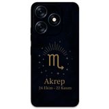 Gramaphone Tecno Spark 10 Pro ile Uyumlu Akrep Burcu Desenli Telefon Kılıfı + Ekran Koruyucu - 5775