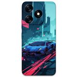 Gramaphone Tecno Spark 10 Pro ile Uyumlu Araba Desenli Telefon Kılıfı + Ekran Koruyucu - 5763