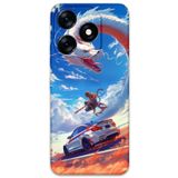 Gramaphone Tecno Spark 10 Pro ile Uyumlu Araba Desenli Telefon Kılıfı + Ekran Koruyucu - 5764