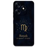 Gramaphone Tecno Spark 10 Pro ile Uyumlu Başak Burcu Desenli Telefon Kılıfı + Ekran Koruyucu - 5773