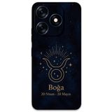 Gramaphone Tecno Spark 10 Pro ile Uyumlu Boğa Burcu Desenli Telefon Kılıfı + Ekran Koruyucu - 5769