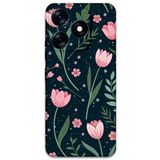 Gramaphone Tecno Spark 10 Pro ile Uyumlu Çiçek Desenli Telefon Kılıfı + Ekran Koruyucu - 5788