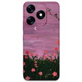 Gramaphone Tecno Spark 10 Pro ile Uyumlu Çiçek Desenli Telefon Kılıfı + Ekran Koruyucu - 5793