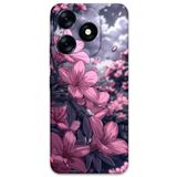 Gramaphone Tecno Spark 10 Pro ile Uyumlu Çiçek Desenli Telefon Kılıfı + Ekran Koruyucu - 5796