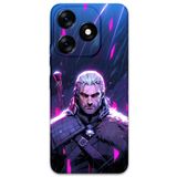 Gramaphone Tecno Spark 10 Pro ile Uyumlu Geralt Desenli Telefon Kılıfı + Ekran Koruyucu - 5826