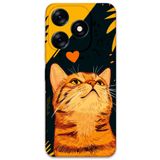 Gramaphone Tecno Spark 10 Pro ile Uyumlu Kedi Desenli Telefon Kılıfı + Ekran Koruyucu - 5783