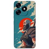 Gramaphone Tecno Spark 10 Pro ile Uyumlu Kratos Desenli Telefon Kılıfı + Ekran Koruyucu - 5824