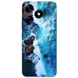 Gramaphone Tecno Spark 10 Pro ile Uyumlu Mermer Desenli Telefon Kılıfı + Ekran Koruyucu - 5810