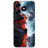 Gramaphone Tecno Spark 10 Pro ile Uyumlu Mermer Desenli Telefon Kılıfı + Ekran Koruyucu - 5811